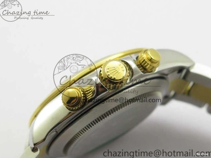 MiroTime 0520 Daytona 116520 SS YG UBF Best Edition Ice Blue MOP Crystal Markers Dial on SS YG Bracelet A Casual 2936